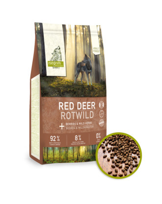 Isegrim Red Deer Berries&Herbs 3kg - sucha karma dla psa, jeleń z drobiem, jagodami i ziołami