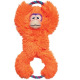 KONG Tuggz Monkey XL 45cm - zabawka dla psa do przeciągania, małpa ze sznurami