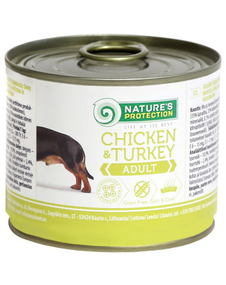 Nature’s Protection Adult Chicken & Turkey - mokra karma dla psów, z kurczakiem i indykiem