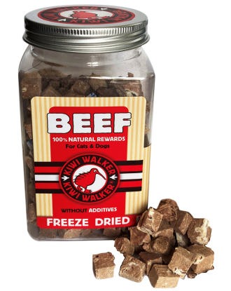 Kiwi Walker Snacks Beef 40g - 100% wołowina, liofilizowane, naturalne przysmaki dla psa i kota