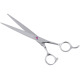 Jargem Straight Scissors - lekkie nożyczki groomerskie proste z różowym diamencikiem