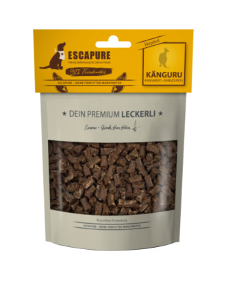 Escapure Premium Kanguru Hupferl 150g - naturalne przysmaki dla psa, mięso z kangura i warzywa