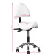 Activ 249A - profesjonalne krzesło groomerskie z profilowanym siedziskiem i oparciem, białe