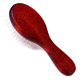 Blovi Red Wood Pin Brush - drewniana, owalna mini szczotka z metalową szpilką 18mm zakończoną kulką