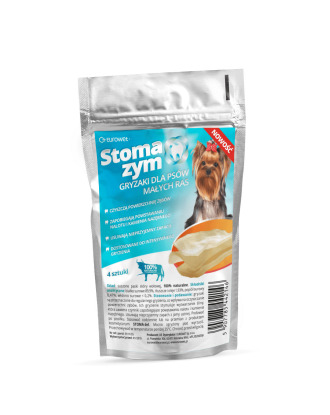 Eurowet Stoma-Zym 4szt. - naturalne gryzaki wspomagające higienę jamy ustnej, dla psów małych ras