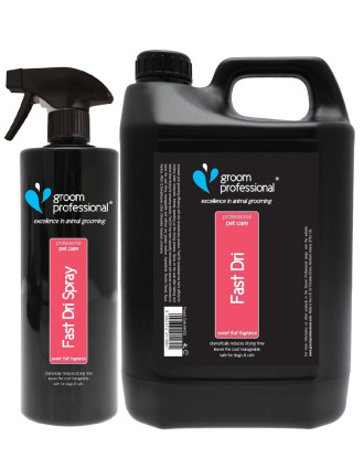 Groom Professional Fast Dri Spray - preparat redukujący czas suszenia sierści o 50%, o zapachu słodkich owoców