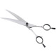 Jargem Curved Black Diamond Scissors - nożyczki groomerskie gięte, polerowane z czarnym diamencikiem