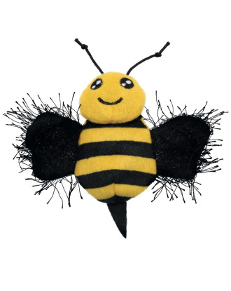 KONG Better Buzz Bee - szeleszcząca maskotka dla kota pszczoła z kocimiętką