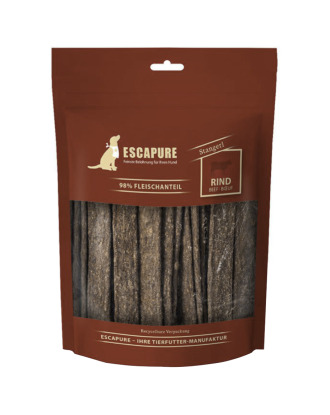 Escapure Stangerl Rind 150g - naturalne przysmaki dla psa, mięsne paski z wołowiny