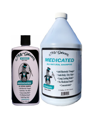 Mr Groom Medicated Shampoo - leczniczy szampon dla psa, do suchej i swędzącej skóry, koncentrat 1:4