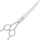 Yento Fanatic Series Lefty Curved Scissors 7" - profesjonale nożyczki gięte ze stali nierdzewnej węglowej, leworęczne