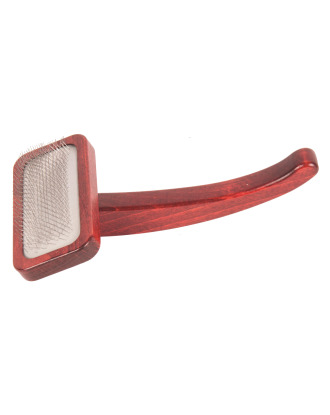 Maxi-Pin Slicker Brush Medium - średnia, solidna szczotka pudlówka z wygodną rękojeścią, wykonana z drewna bukowego